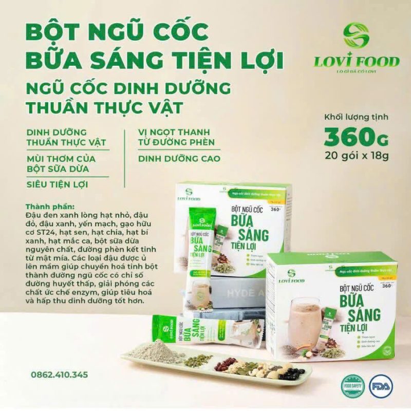 Ngũ cốc LoliFood – Ngũ Cốc Thuần Thực Vật