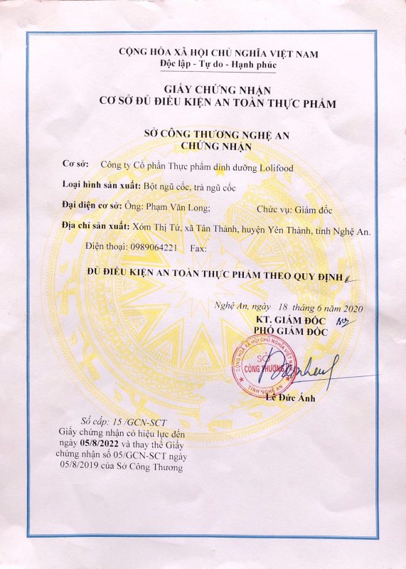 Ngũ cốc LoliFood – Ngũ Cốc Thuần Thực Vật