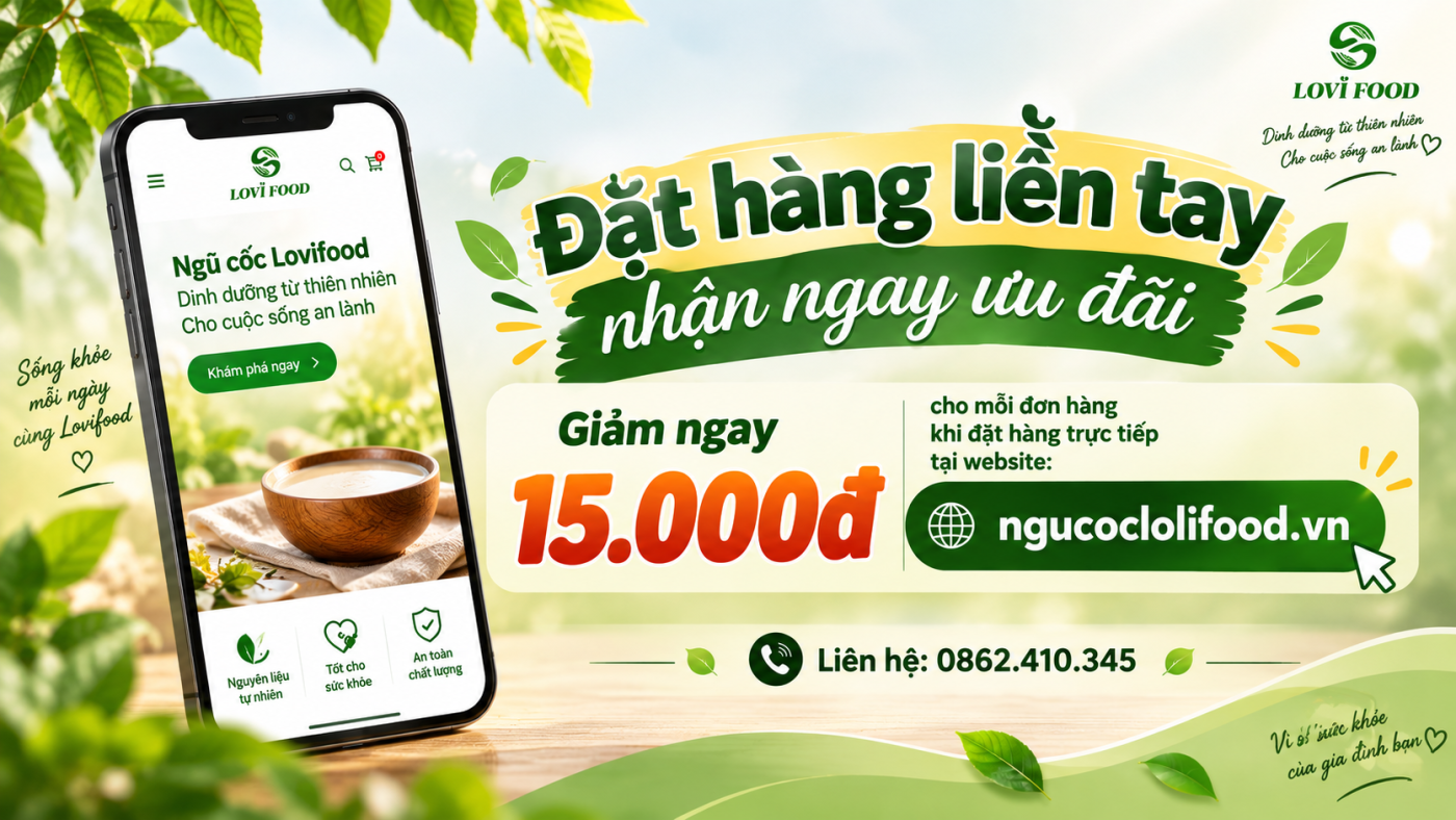 Ngũ cốc LoliFood – Ngũ Cốc Thuần Thực Vật