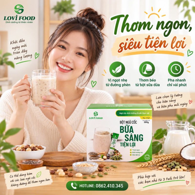 Ngũ cốc LoliFood – Ngũ Cốc Thuần Thực Vật