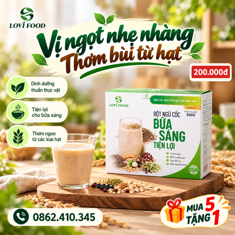 Ngũ cốc LoliFood – Ngũ Cốc Thuần Thực Vật